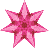 Faszinierende Fenstersterne - blau, gelb, magenta (Kopie) Spötzl